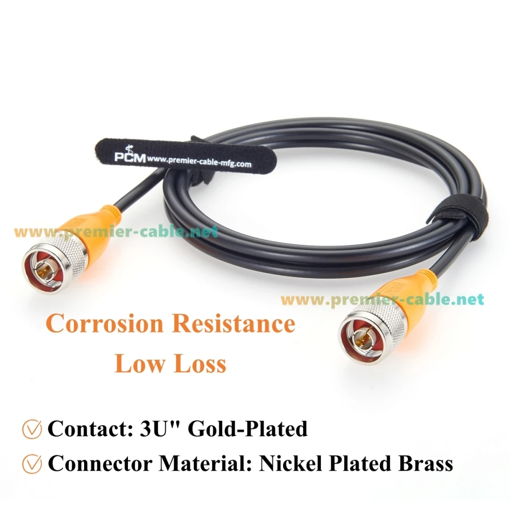 N Type Male to Male Coaxial Cable RG58 50 Ohm, Low Loss RF Antenna Cable for Ham Radio, Signal Booster, Amplifier, 3G 4G LTE
