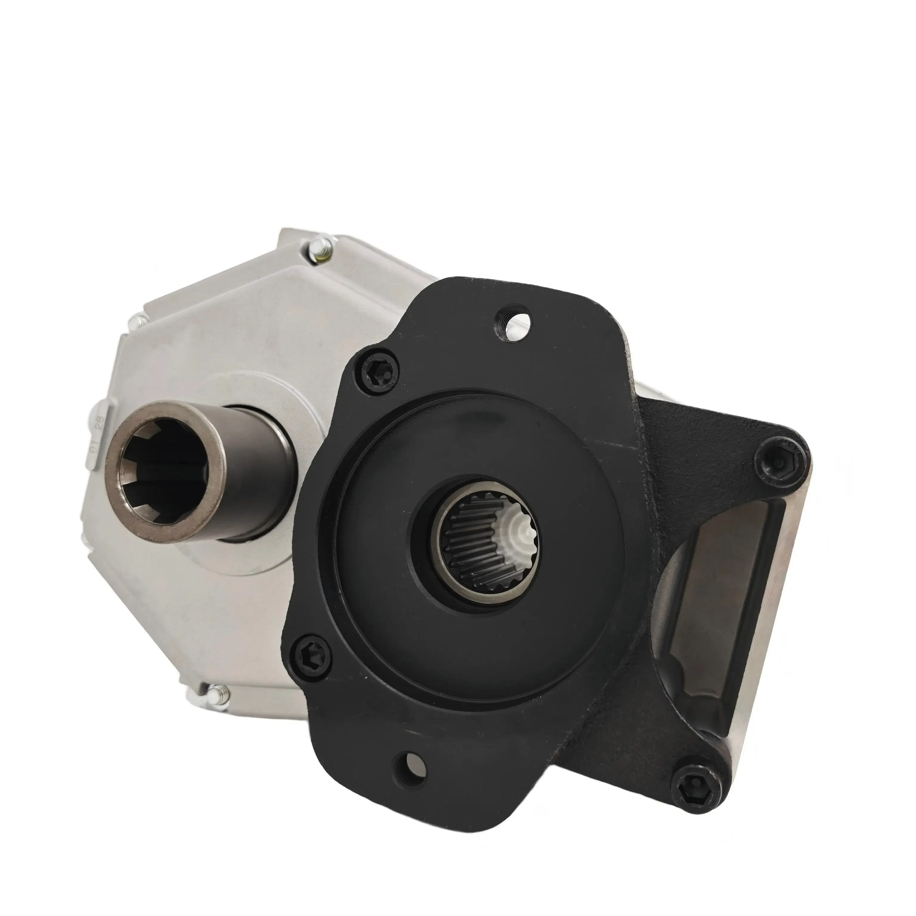 The special power output device for PTO speed-up transmission can be connected to a hydraulic pump, which is used for front load
