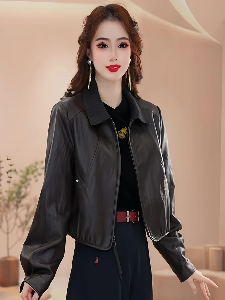 

Модная женская осенняя повседневная свободная тонкая кофта на молнии в уличном стиле