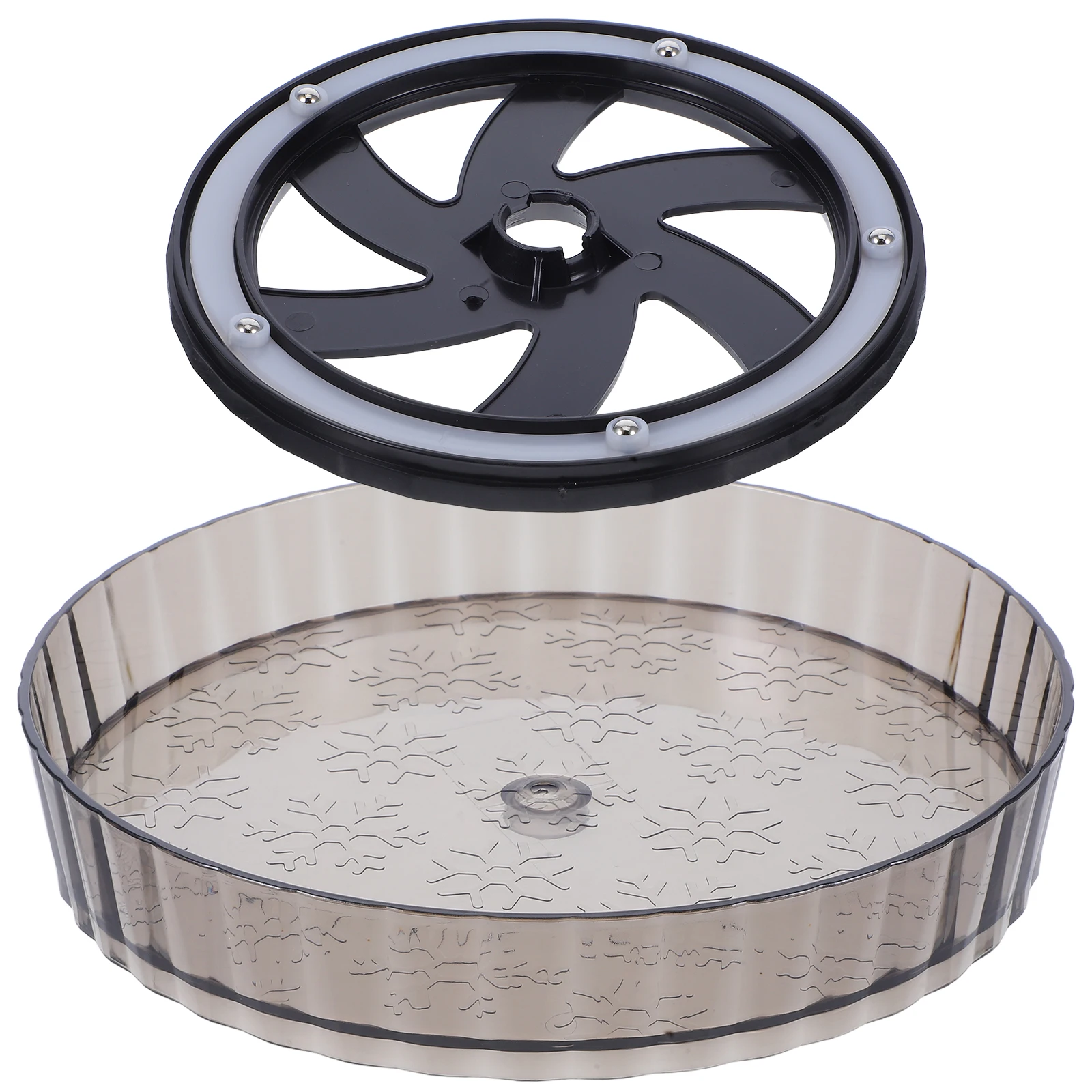 

Turntable Storage Rack Kitchen Rotating Spice Organizer Countertop Sauce Bottle Tray Condiment Revolving