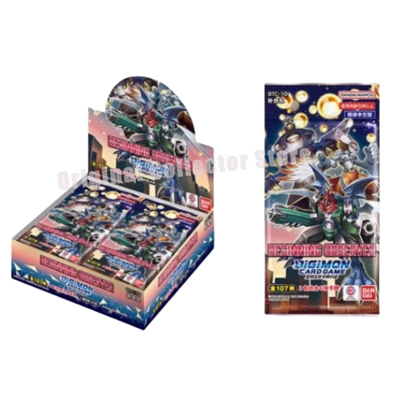 Carte originali Bandai Digimon Gioco di trading DTCG Mostro digitale cinese BTC10-BEGINNING OBSERVER Rifornimento Borsa Regalo per bambini