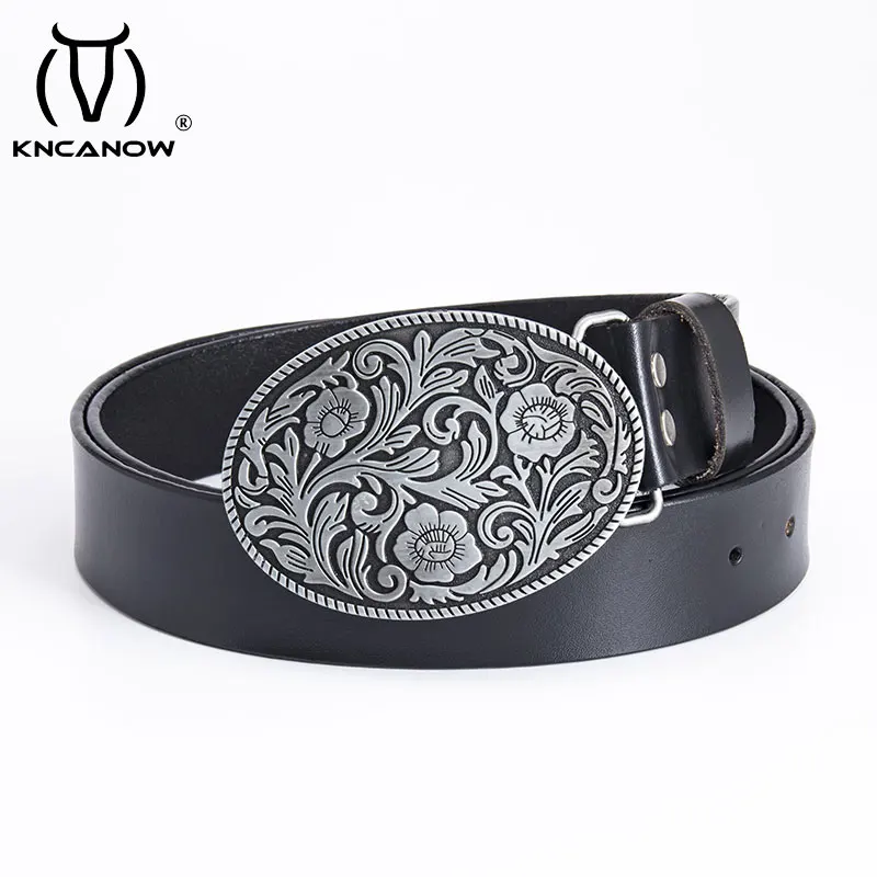 

Totem Pattern Luxury Designer Belts For Men Vintage Spilt Genuine Leather Famous Brand Waist Strap Belt For Jeans High Quality