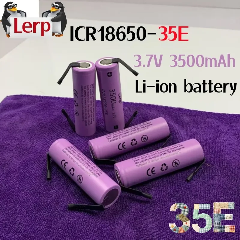 Batterie rechargeable haute performance INR18650 35E 3.7V 3500mAh pour tous les appareils électroniques