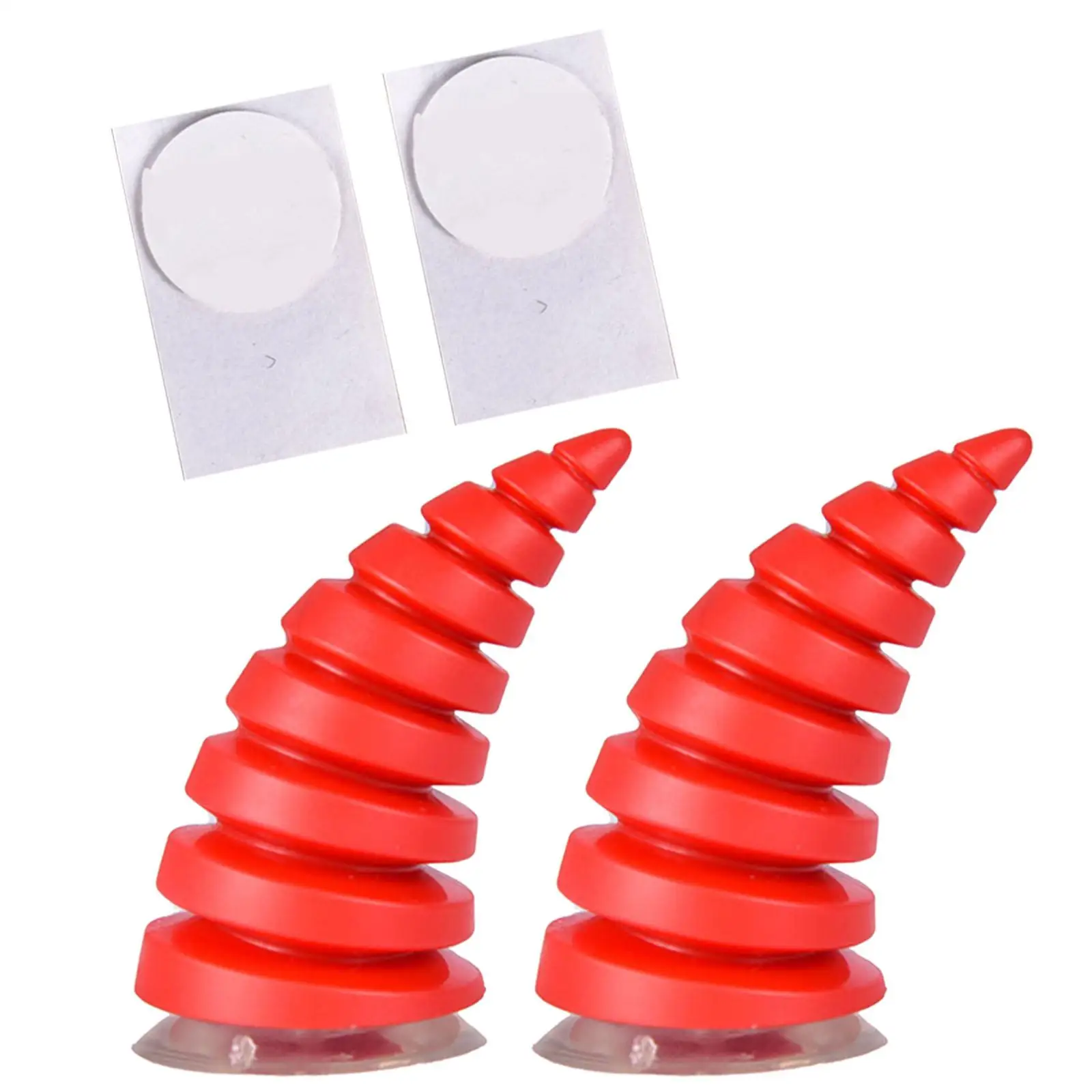 2x2Pcs Motorcycle Helmet Decoration Sticker Demon Horn for Bicycle Helmet