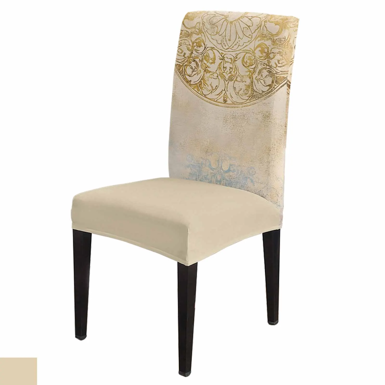 

Традиционная текстура, чехол на стул с цветком для столовой, кухни, скатерти, домашний декор