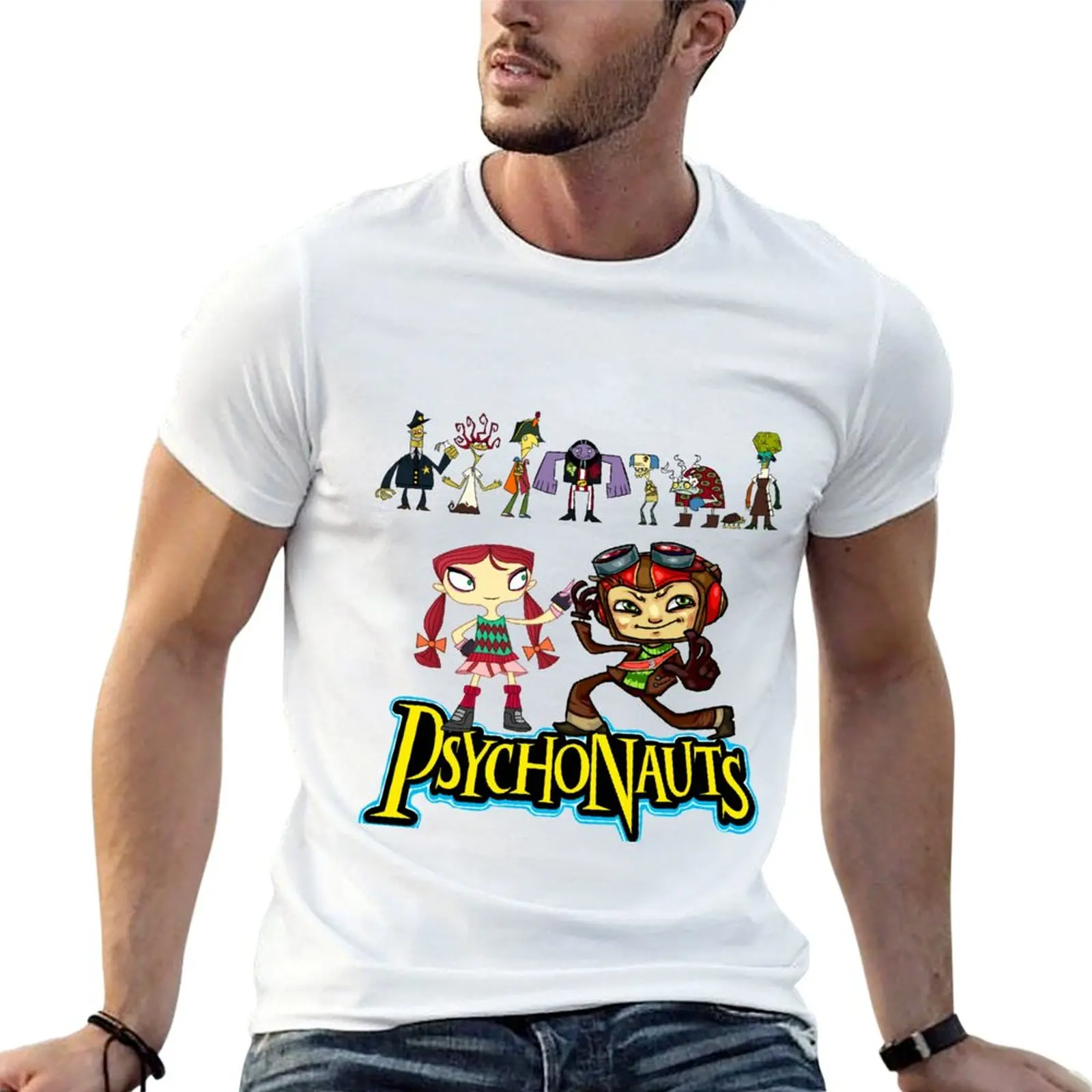 

for Shirt, man 2 slim t Psychonauts Psychonauts shirts Game Tshirt, Psychonauts fit Tshirt T-Shirt