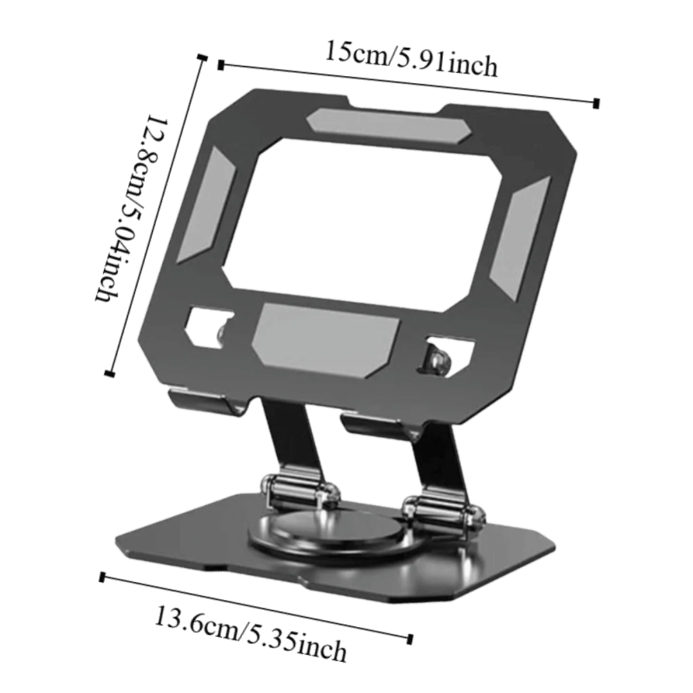 Einstellbare 360-Grad-Drehung DesktopTablet-Ständer Hohles Design Multi-Winkel-Desktop-Ständerhalter Faltbare Wärmeableitung