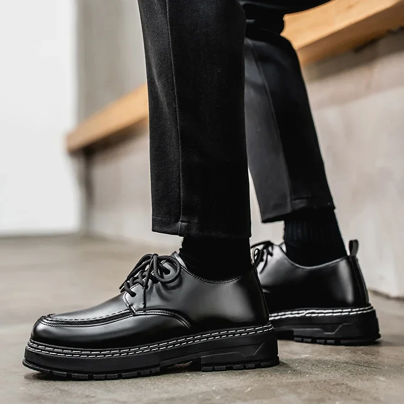 

New Men's Leather Shoes: Durable Comfortable Breathable and Stylishly Versatile Casual Leather Shoes