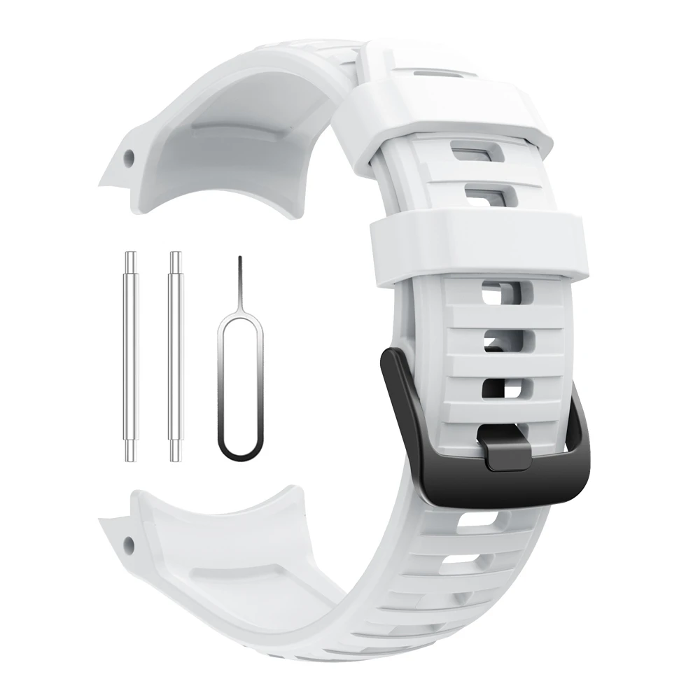 Geen gaten 26 mm siliconen band voor Garmin Instinct 2X Solar - Tactical Edition horlogeband vervangende accessoires