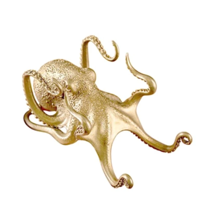 

P82A Creative Golden Octopus Lazy Delperter 4.8x9x4.8cm Lazy Dester Delling