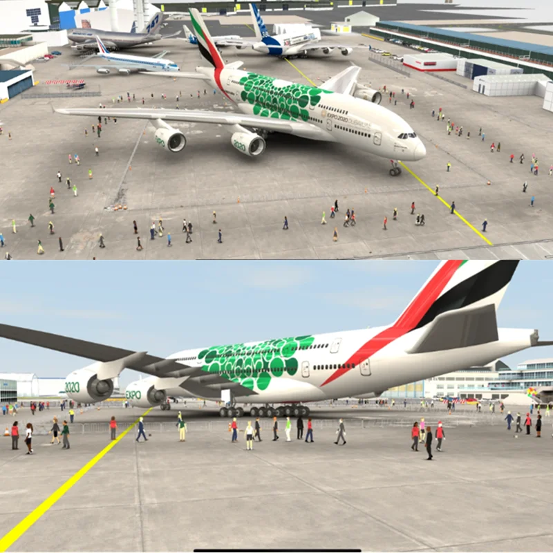 

Новая масштабная модель 1:160 из литой смолы Emirates Expo 2020 DUBAIAUE Airlines Airbus A380/B777, коллекция самолетов, демонстрационные игрушки