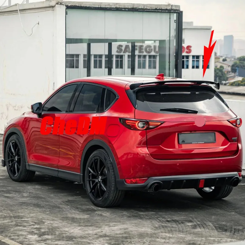 For Mazda CX4 CX5 100% Real Carbon Fiber Highquality Rear Spoiler Trunk Lid Diffuser JDM AE Styl