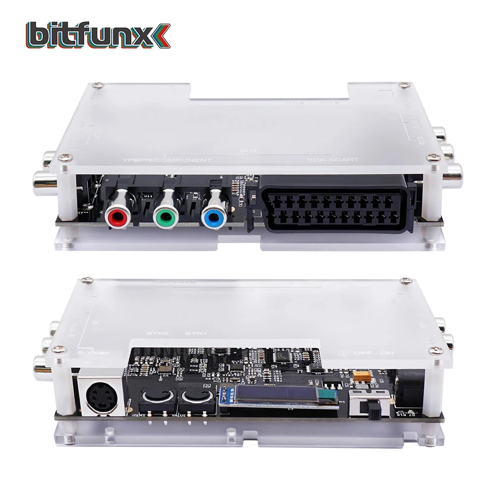 BitFunx OSSC Add-on Board Linedouble And Smoothing Mode With Composite And S-video Input For PS1/N64 Retro Game Consoles