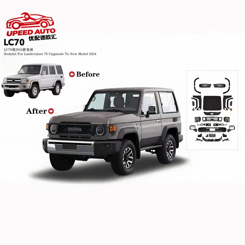 

Suitable for Factory Hot Selling 2007-2021 LC76 Upgraded 2024 Body Kits LC70 LC79 LC78 LC76 HZJ76 Facelift Land Crui