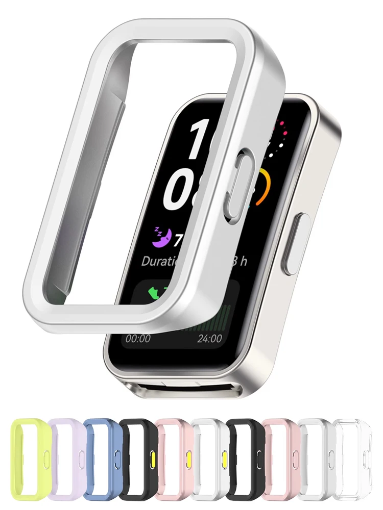 Чехол для часов HUAWEI Band 10 9 8, аксессуары, универсальный жесткий бампер из ПК, рамка, полая крышка для huawei Band10, чехлы Band9