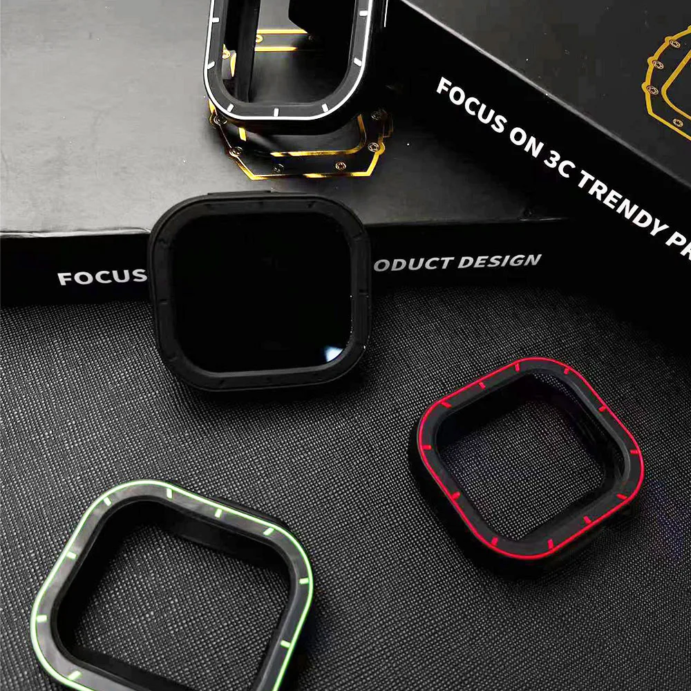 Silicone Watchcase 49mm For Apple Watch Ultra 2 Case TPU Protective Cover 45mm For iWatch Series 9 8 7 6 5 4 SE 44mm Accessories