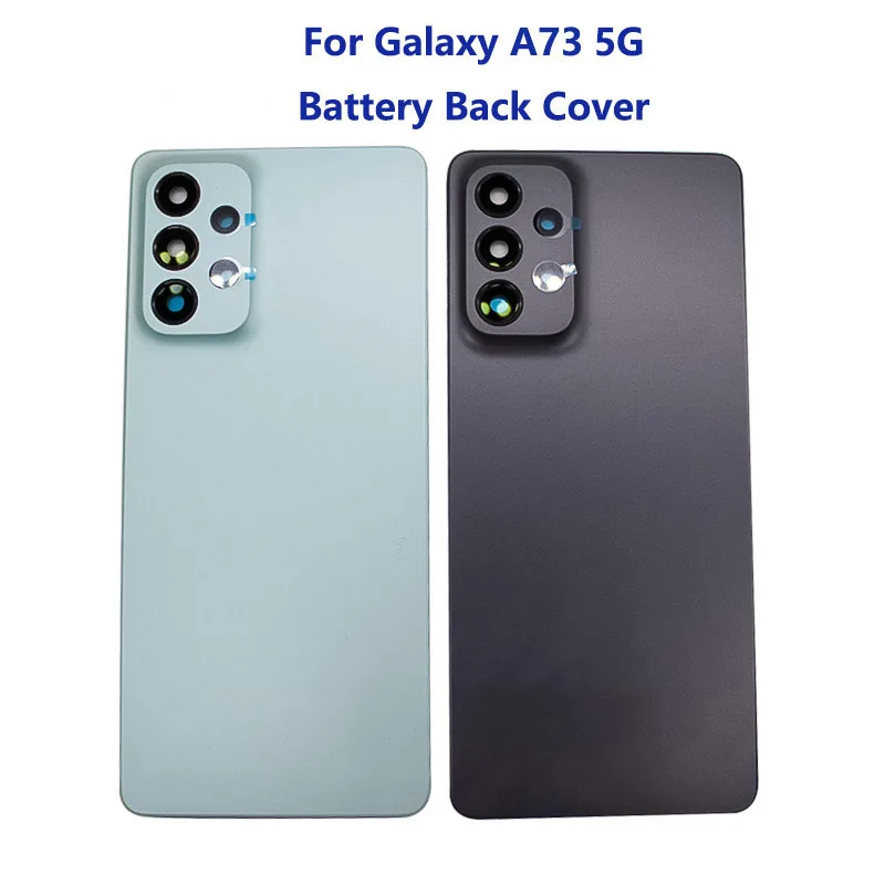 For A73 2022 Back Cover For Samsung Galaxy A73 a73 5G Housing Cover Battery Case Door Rear parts Replacement With Logo