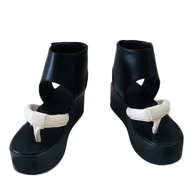 Gra Kaedehara Kazuha męskie buty Cosplay kostiumy sandały buty z PU na Halloween karnawał Party boże narodzenie dostosuj