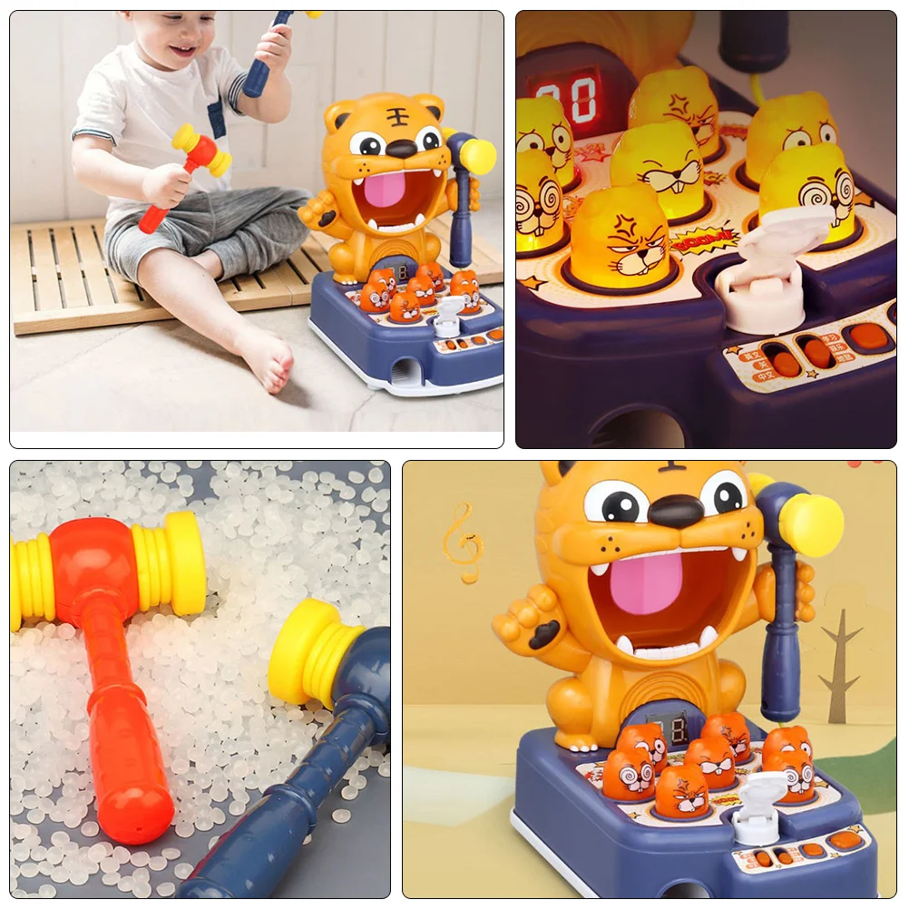 어린이 가벼운 음악 히트 망치질 게임 대화형 교육적 재미있는 만화 디자인은 색상 인식 사회적 기술을 향상시킵니다