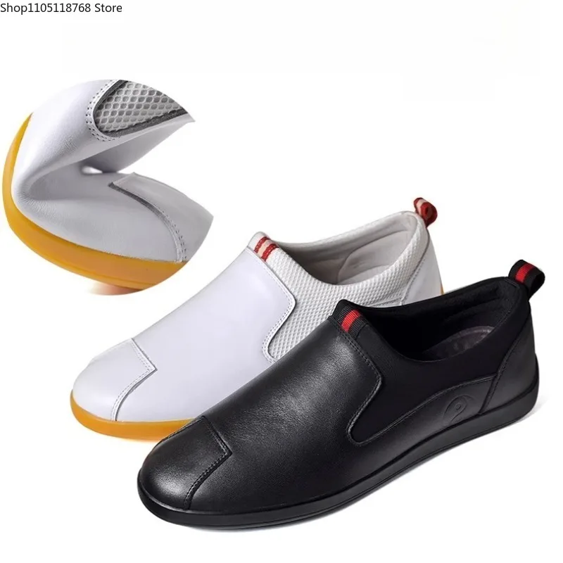 

Genuine Cowhide Leather Tai Chi Shoes for Kung Fu Wushu Martial Arts Soft Flexible Sole Light Weight Men Women Footwear