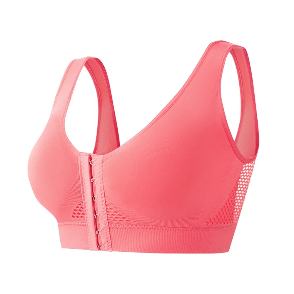 

Fashion Front Buckle Wireless Deep V Bra Anti-sagging Underwear Brassiere for Women Lingerie Shockproof Big Cup Bra Yoga