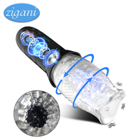 Automatic Rotating Vibrating Male Masturbator Penis Massage Vibrator Real Oral Sex Glans Delay Trainer Masturbation Toys for Men