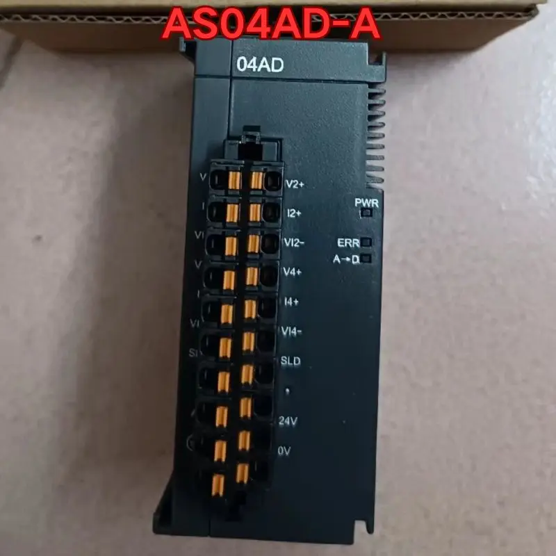 Second-hand PLC module AS04AD-A function test is normal