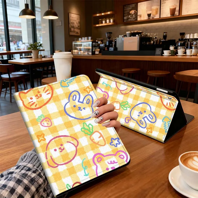 

Colorful Line Animal Pattern For Xiaomi Mi Redmi Poco Pad 2 4 5 7S 6S 6 7 8 Max Plus Ultra SE Pro K 2025 Tablet Case