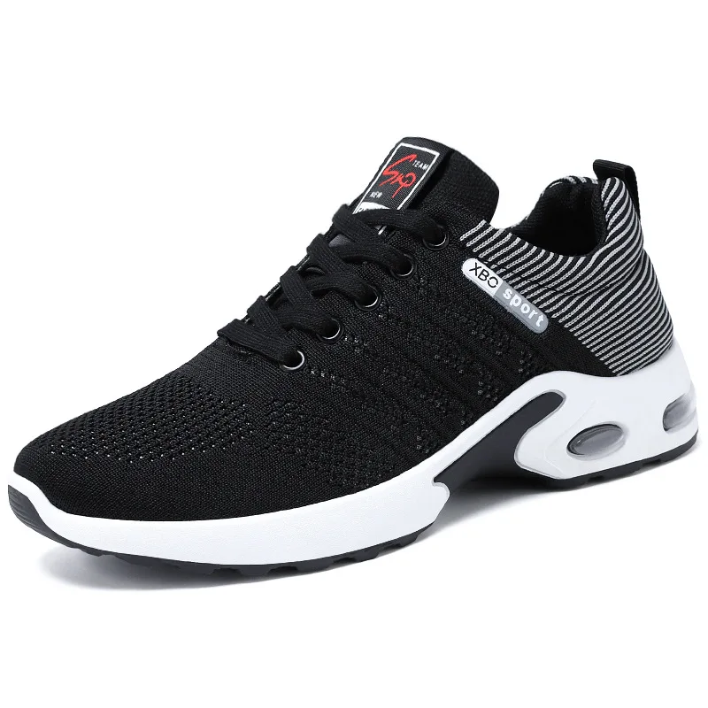 2022 New Trend Men's Casual Shoes Comfort Light Sneaker Black Outdoor Breathable Mesh Sneaker Boys Sports Shoes Man Tennis Shoes