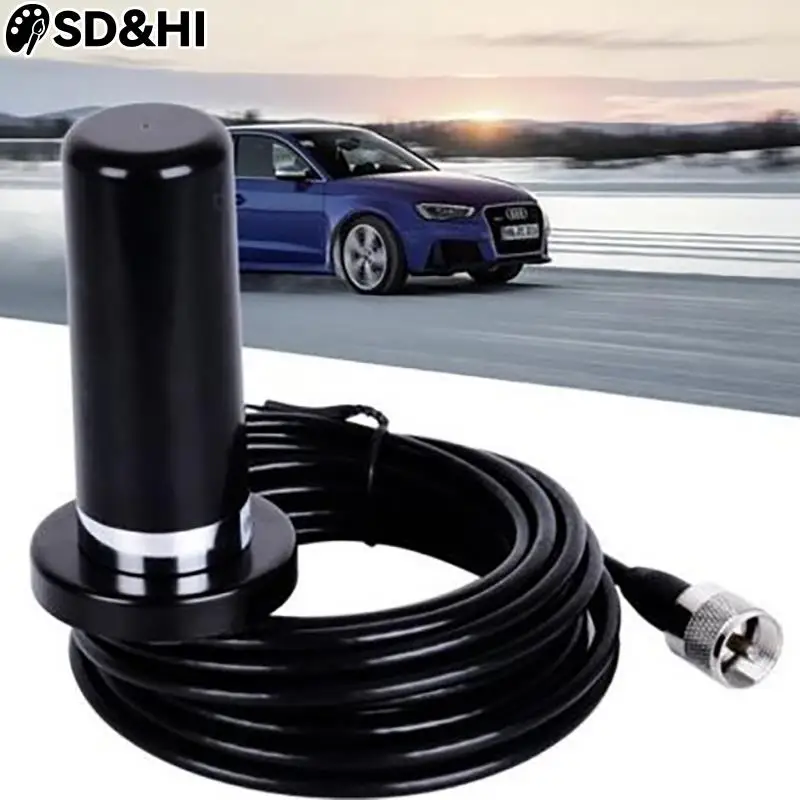 

VHF UHF Dual Band Vehicle Radio Antenna With Magnetic Base PL259 Cable For Car Truck Ham Radio Amateur Radio Mobile Transceiver