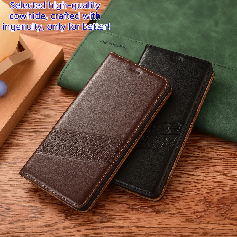 

Nappa Genuine Leather Phone Case For Samsung Galaxy A55 A35 A25 A15 A05 A06 A16 A26 A36 A56 5G Magnetic Wallet Flip Cover Cases