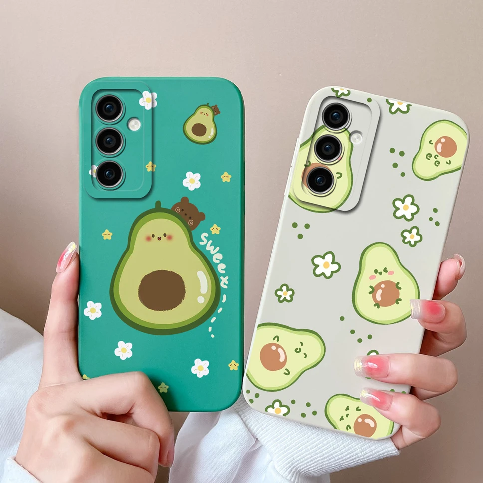 Phone Cover For Samsung Galaxy A55 A35 5G Capa Protective Soft Silicone Cover Cute Flower Case For SamsungA55 GalaxyA35 Fundas