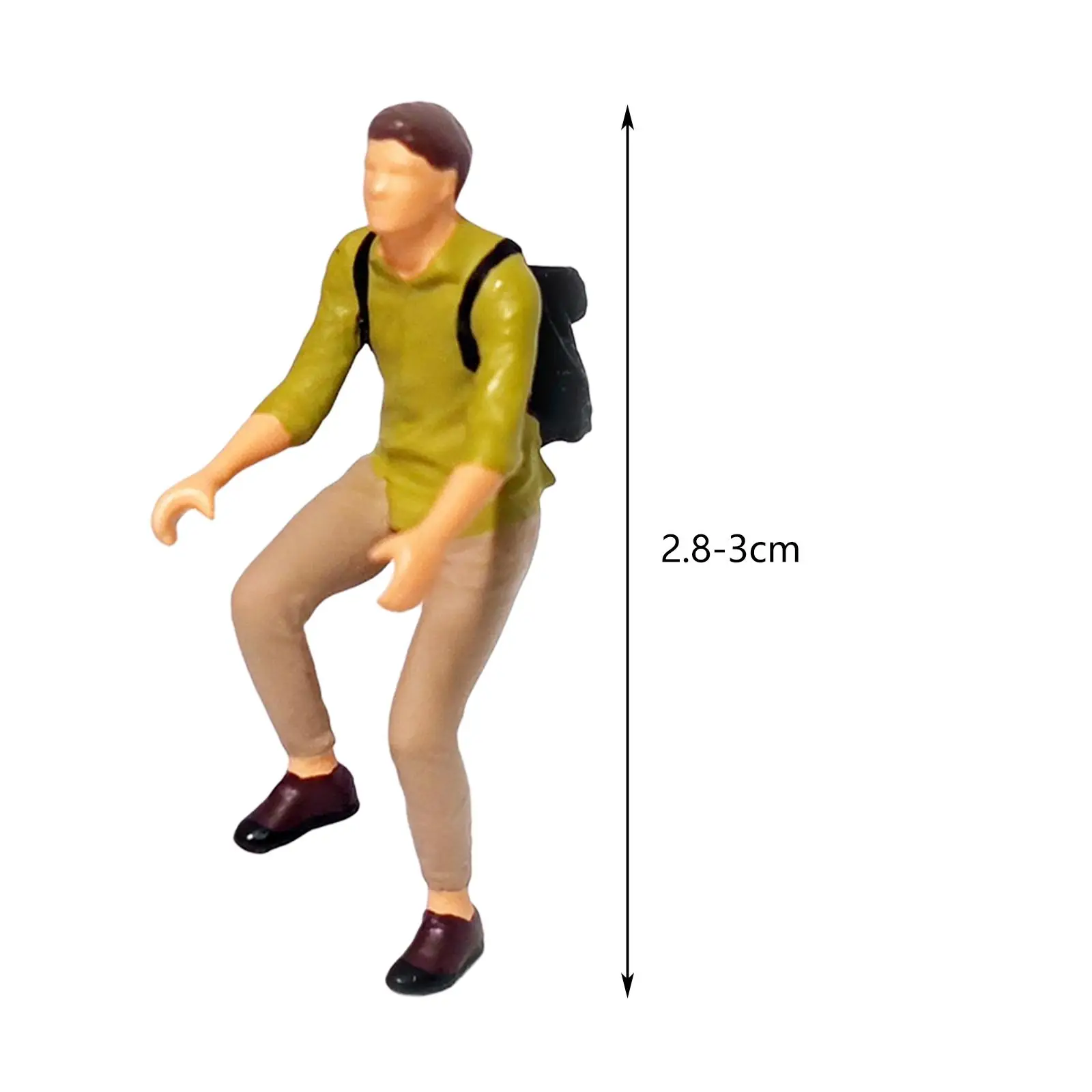 Figuras de personas pintadas a escala 1:64 de resina, diseño de escena de Diorama, personas pequeñas