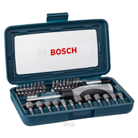 BOSCH 46pcs Ratchet Screwdriver Set Hand Tool Kit Household Hardware Toolbox Combination Multi-function Electrician Carpenter