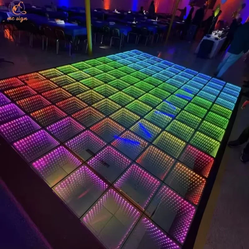 

Светодиодный танцпол, магнитный Pista De Baile, 3d зеркало «Бесконечность», светодиодная напольная панель для бара, свадьбы, дискотек, вечеринки, украшения