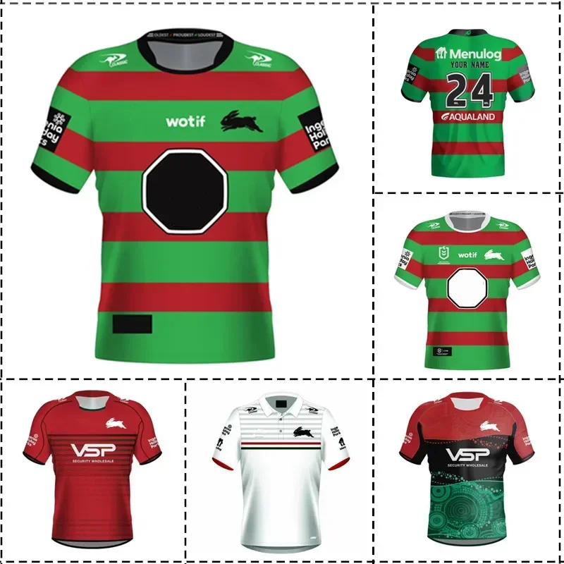 

2024 South Sydney Rabbitohs Home / Away / Training Rugby Jersey - Mens Size:S-5XL（Print Name Number）Top Quality