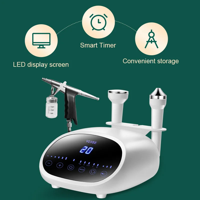 VLVEE 3 في 1 جهاز تجميل الوجه التنظيف العميق شد الوجه العناية بالعين الجسم سبا مدلك جهاز تجميل منزلي صالون تجميل