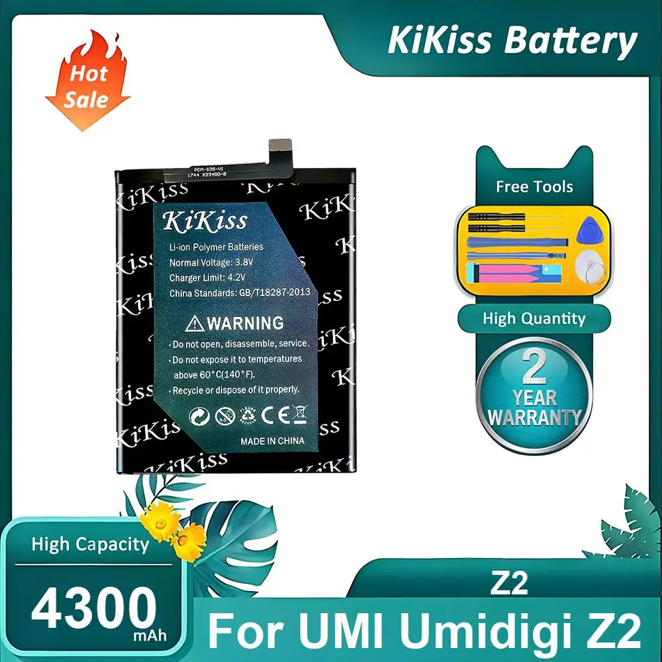 

KiKiss Battery For Umidigi Umi Z2,Z2,4300mAh