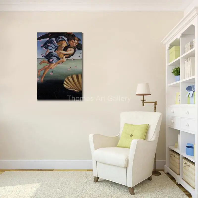 Sandro Botticelli Canvas Art HD Prints Birth of Venus Italian Renaissance Art Nude Painting Modern Decor for Bedroom Hotel Room