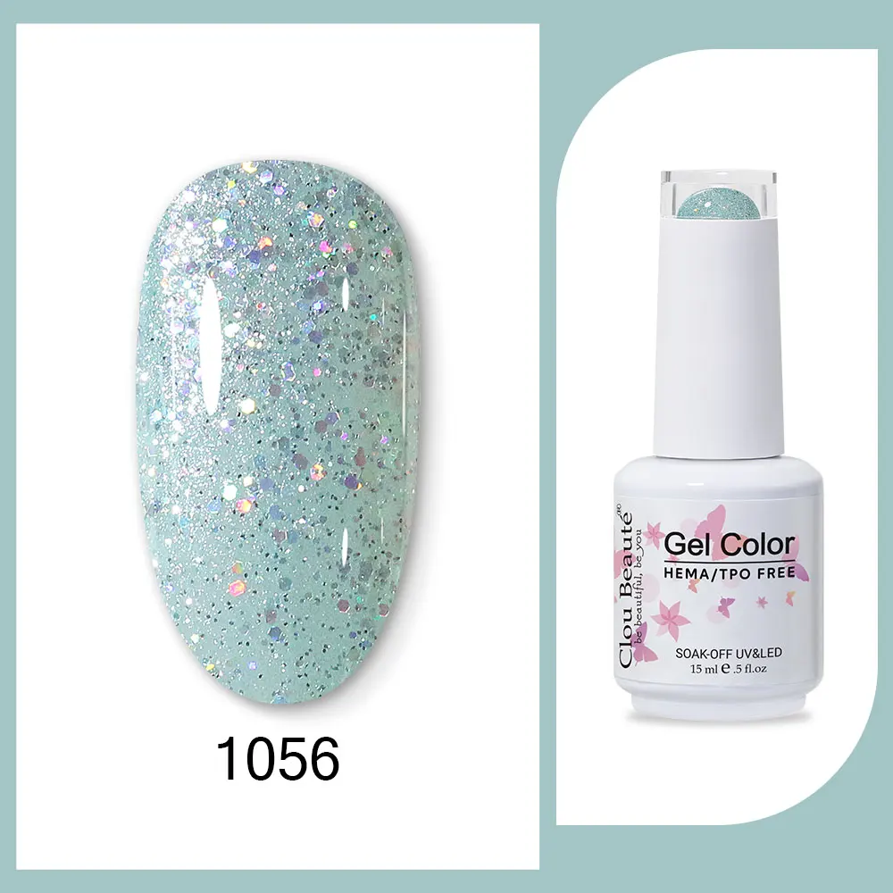 Clou Beaute 15 ml Rood Zwart Wit Groen Neon Gel Nagellak Base Top Coat Velvet Top 400 Kleuren Semi permanente Gel Nagellak