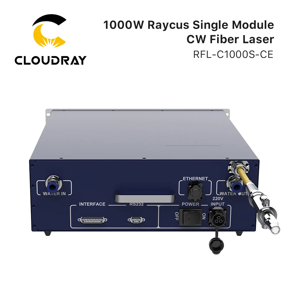 Cloudray Original Raycus Laser Source 1000W Single Module CW Laser RFL-C1000S 2 Years Warranty for Fiber Cutting Machine