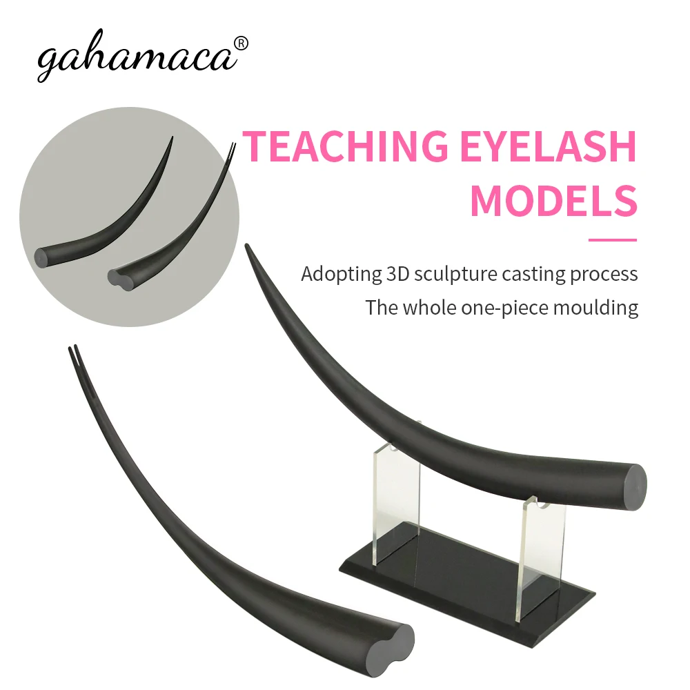 GAHAMACA Large Eyelash Extension Model Display Teaching Training Demonstration False Lashes Tool Accessories