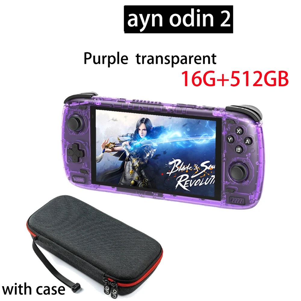 Ayn-odin 2 proハンドヘルドゲームプレーヤー、バッグ付き
