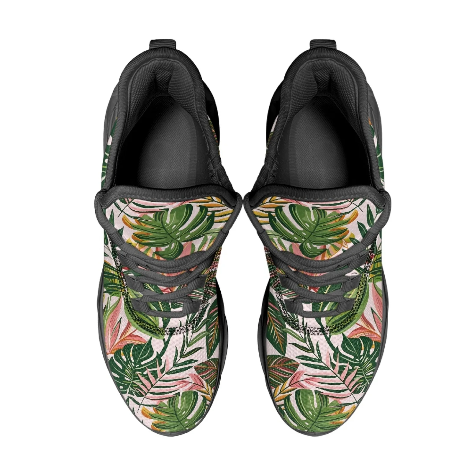 PENSTROLL Palm Leaf Adjustable Strap Athletic Sneakers for Walking Mesh & EVA Fashion Sneakers Running Shoes