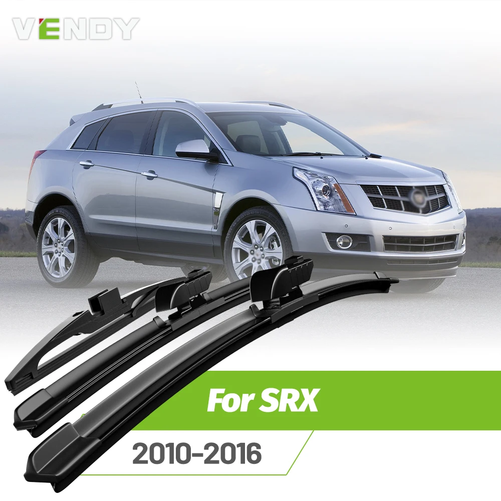 Vorder- und Heckscheibenwischerblätter-Set für Cadillac SRX 2010–2016, Windschutzscheiben-Regenbürsten, 26 Zoll + 17 Zoll + 13 Zoll
