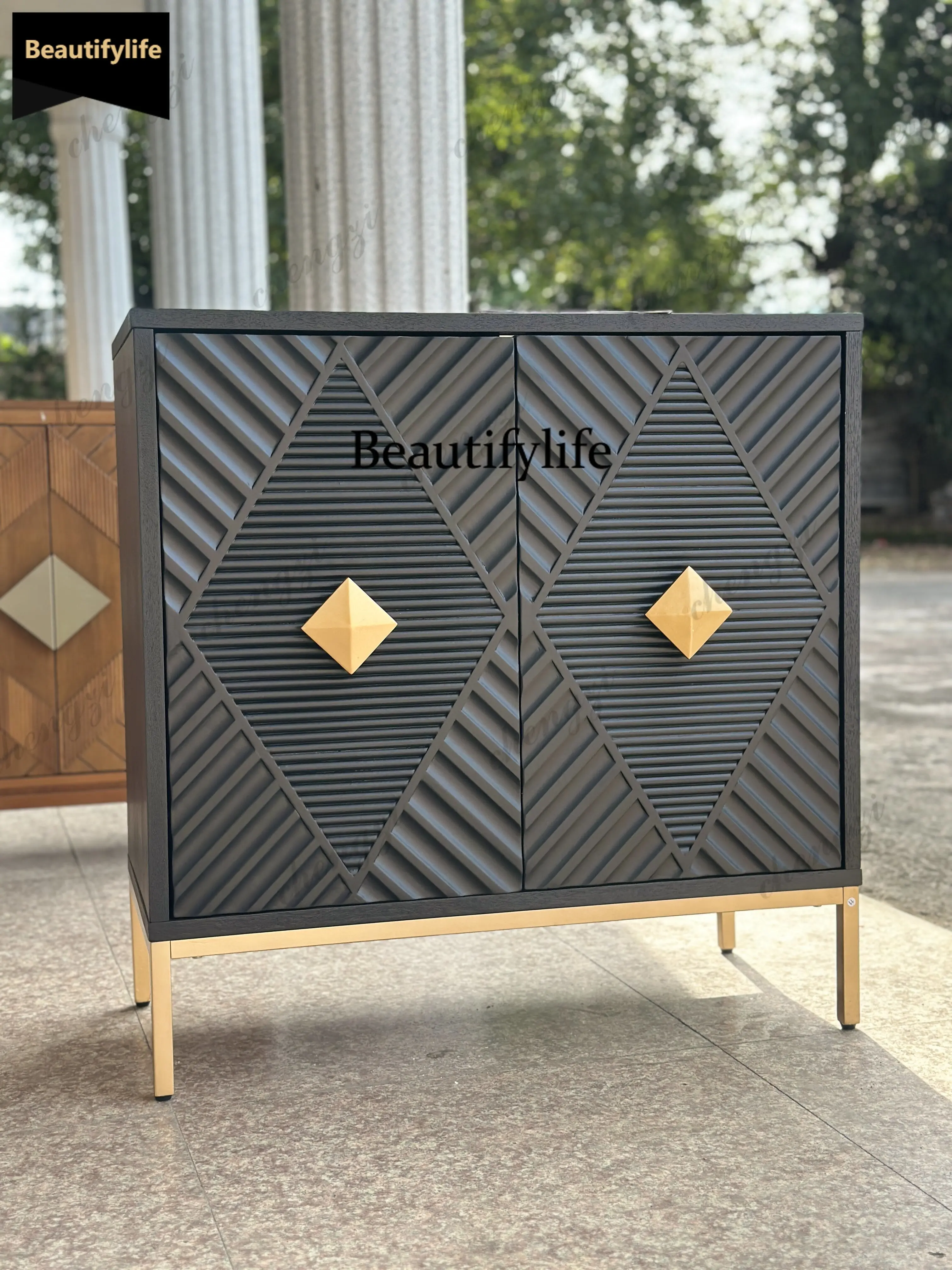 Geometric pattern three-dimensional engraving craft furniture porch cabinet locker b567
