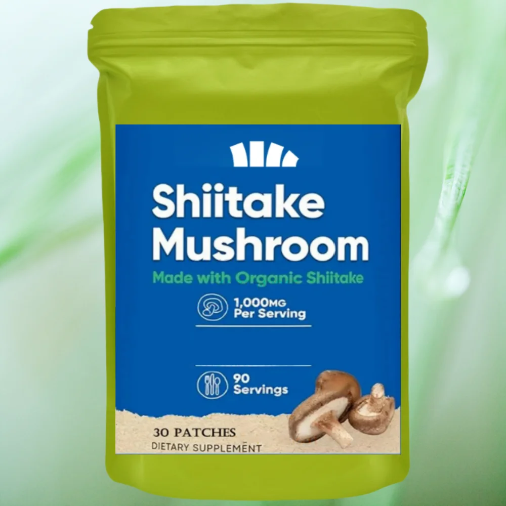 Organic Shiitake Mushroom Transdermal Patches Support Immune Health Energy & Stamina 30 Patches
