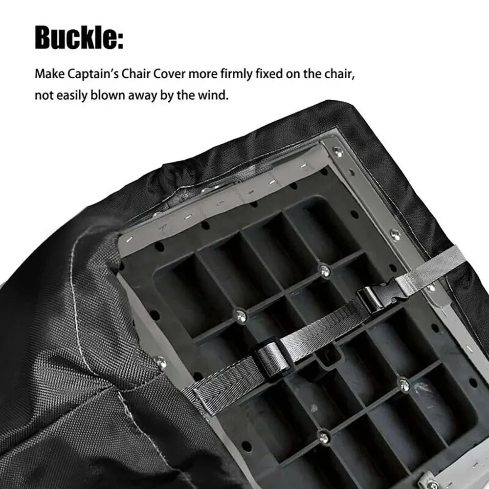 

1pc Boat Folding Seat Cover Waterproof Heavy-Duty Trailerable Fishing Chair CoveY1G7 Anti UV Dust Yatch Boat Seat Cover