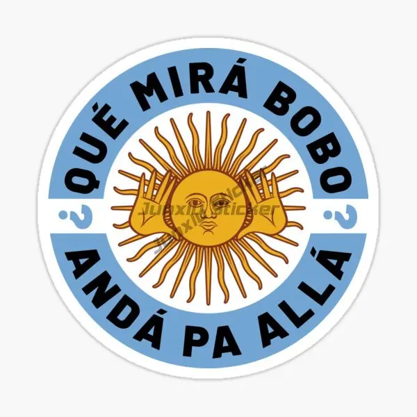 Argentina Flag Football Badge Creative PVC Sticker for Decorate Car Window Motorcycle Camper Van Bicycle Wall Decal Accessories