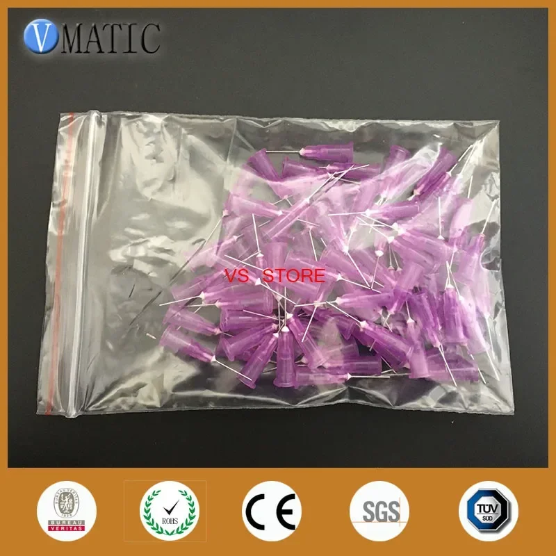 Free Shipping 24G 0.5'' 1/2 Inch Dispensing Machine Syringe Glue Dispensing Needle Plastic Dispensing Needle Tip